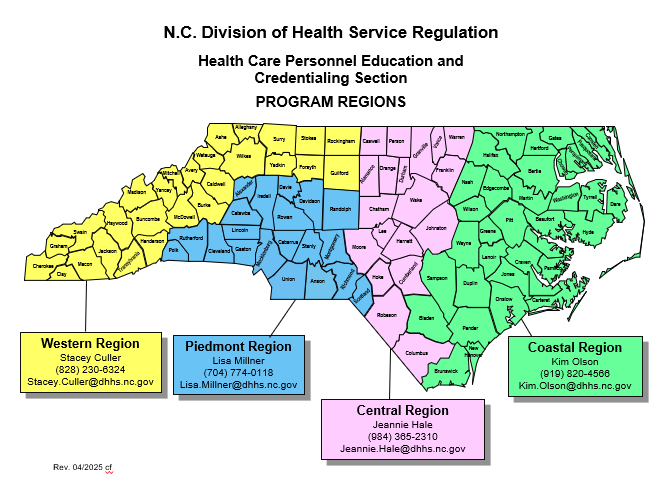 Consultants regional map